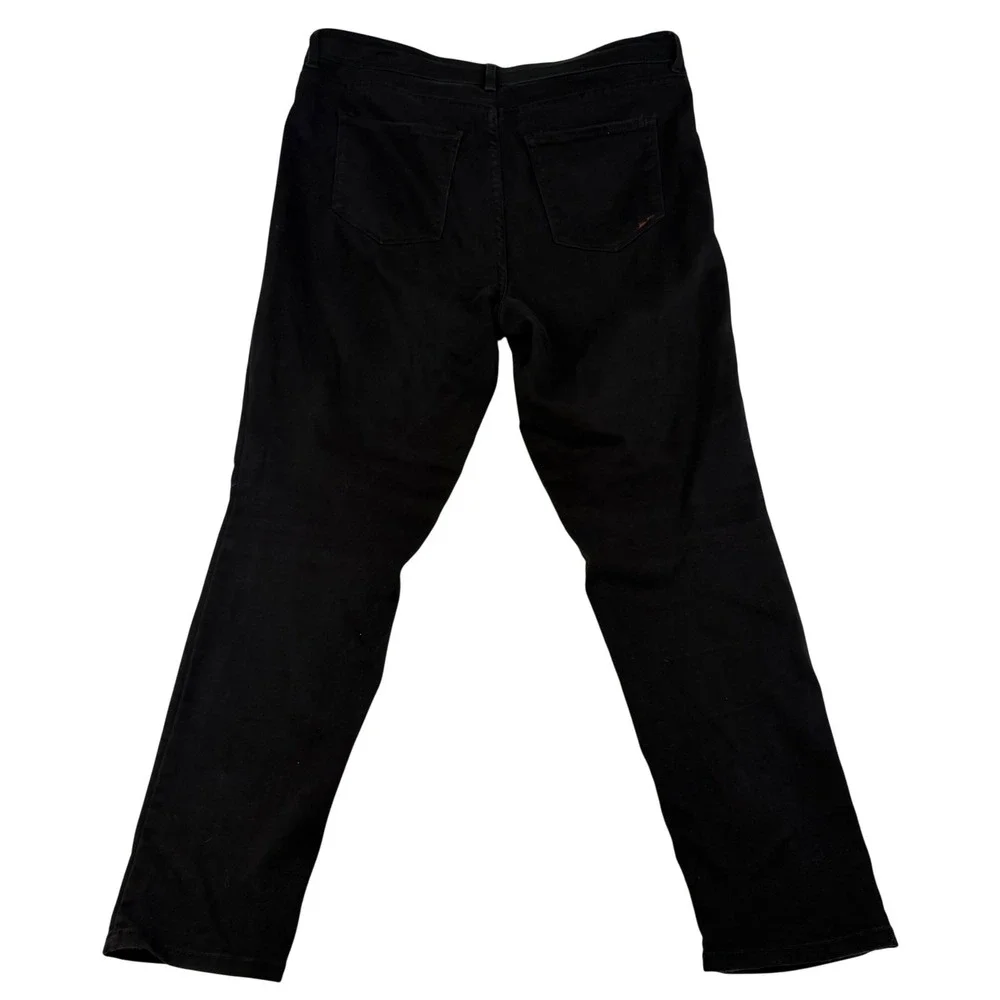 Time and Tru Womens High Rise Jegging Pants Black Size 14 Stretch Slim Fit